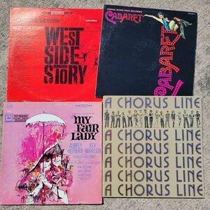 Vintage Albums Cabaret ~A Chorus Line ~ West Side Story ~ My Fair Lady ~ 33RPM